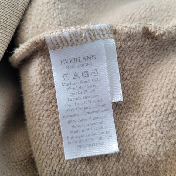 Everlane Track Organic Cotton Crew Neck Pullover Sweatshirt M - Picture 12 of 16